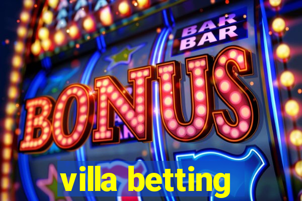 villa betting