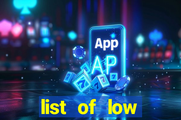 list of low volatility slot machines