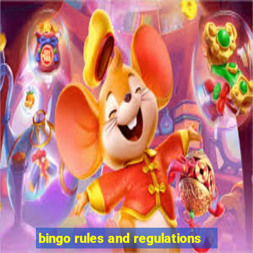 bingo rules and regulations