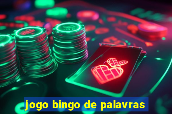 jogo bingo de palavras