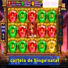 cartela de bingo natal