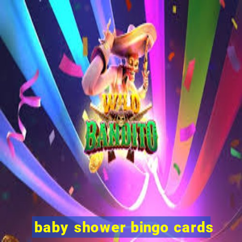 baby shower bingo cards