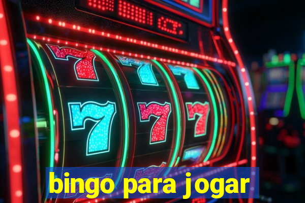 bingo para jogar