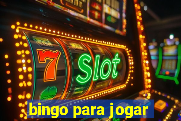 bingo para jogar