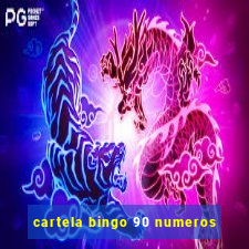 cartela bingo 90 numeros