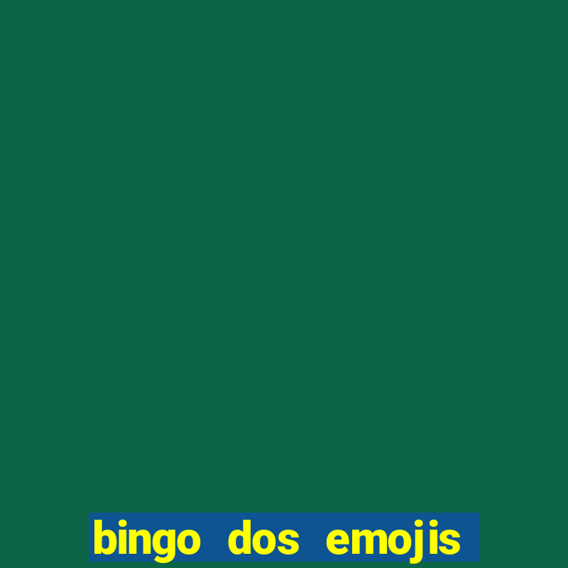 bingo dos emojis para imprimir