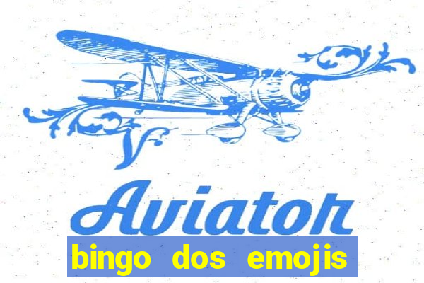 bingo dos emojis para imprimir