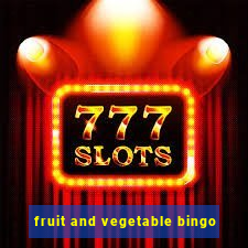 fruit and vegetable bingo