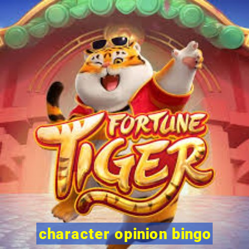 character opinion bingo