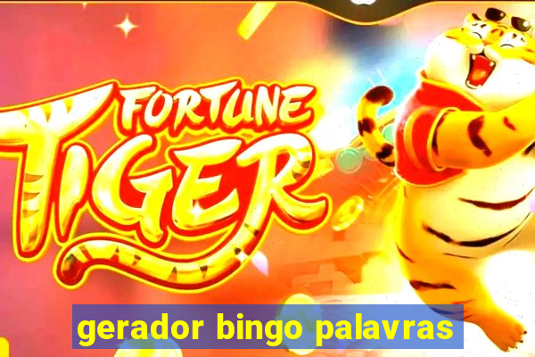 gerador bingo palavras